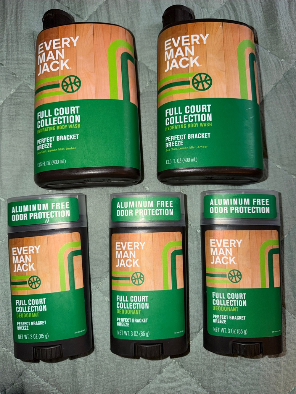 Every Man Jack Full Court Collection Body Wash + Deodorant Set- RV:$40!